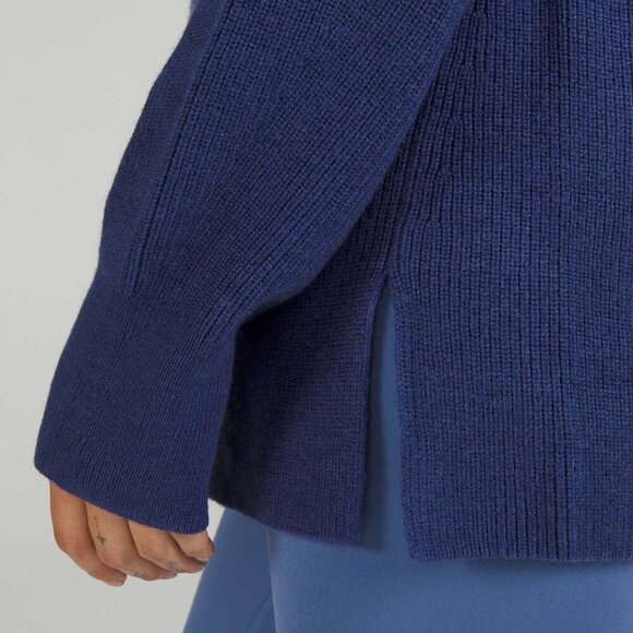 Lululemon | Merino Wool-Blend Ribbed Crewneck Sweater Size 4 - Picture 5 of 11